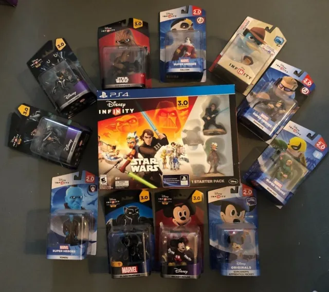 NEW Disney Infinity new figures 1.0, 2.0, and 3.0.  Buy 5 and get 1 Free