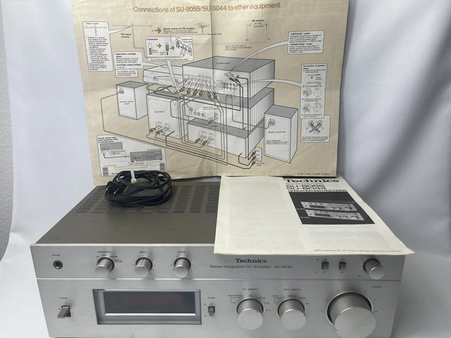 Ampli Technics SU-8044 – Ampli Intégré Stéréo Vintage – Fonctionne