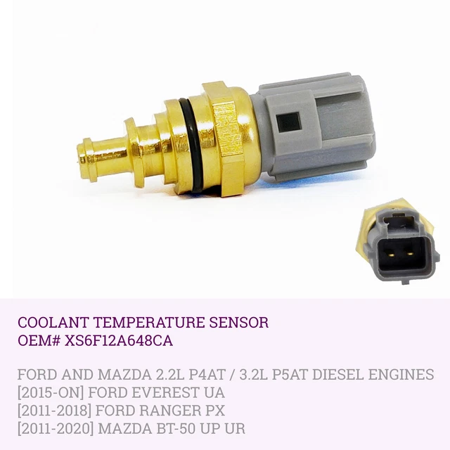 COOLANT TEMPERATURE SENSOR For Ford Ranger Px Everest Ua Mazda Bt50