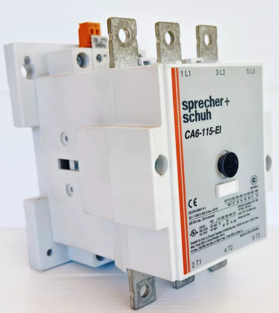 Sprecher+Schuh CA6-115-EI-11 240V Electrical Contactor 66kW *NEW*