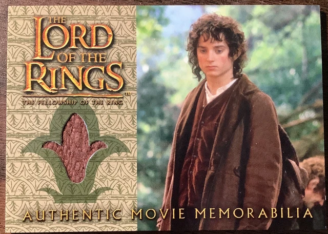 Lord of The Rings Elijah Wood Frodo's Travel Jacket Costume Card 2002 Topps