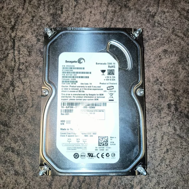 Seagate Barracuda 7200.10 160GB Internal 7200RPM 3.5" (ST3160815AS) HDD