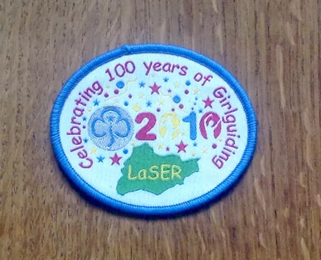 GirlGuiding Celebrating 100 years of Girlguiding 2010 LaSER Badge