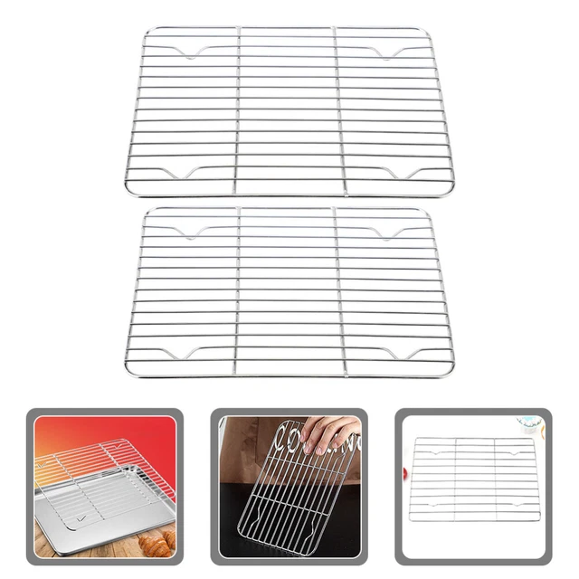 Wire Rack Baking Cookie Racks Cooling Air Fryer Tray Stainless Steel Bakeware