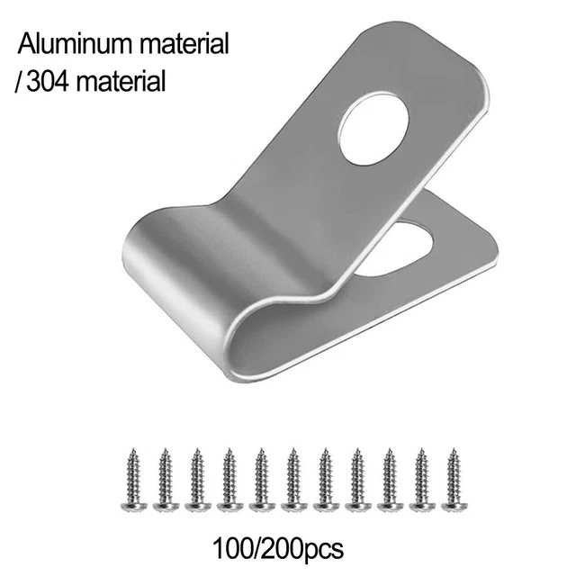 Pack de 200 pinces à fil en acier inoxydable pratiques pour diverses applicatio