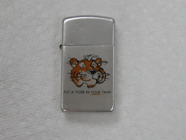 Vintage 1960s Park Lighter Esso Humble Oil & Refining Put A Tiger In Your Tank