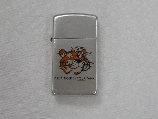 Vintage 1960s Park Lighter Esso Humble Oil & Refining Put A Tiger In Your Tank