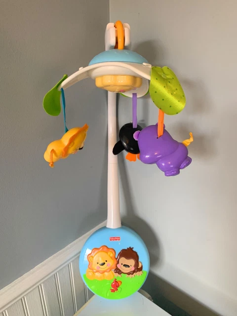 Fisher Price 2-in-1 Precious Planet Baby Musical Mobile Crib Wind Up Cot Toy