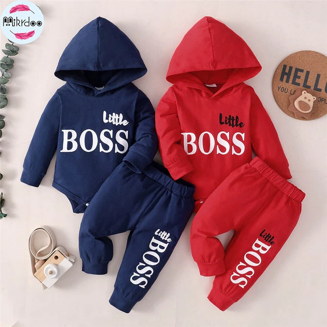 Felpa con cappuccio neonato bambini neonato con lettera top pantaloni abiti