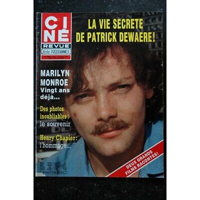 Ciné Télé Revue 22/7/1982; Patrick Dewaere sa dernière interview/ Bernard Alès 