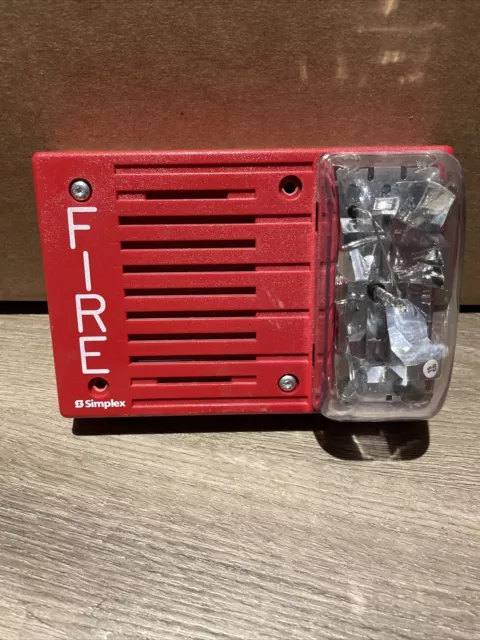 Simplex 4903-9236 Fire Alarm Horn/Strobe Wall Red