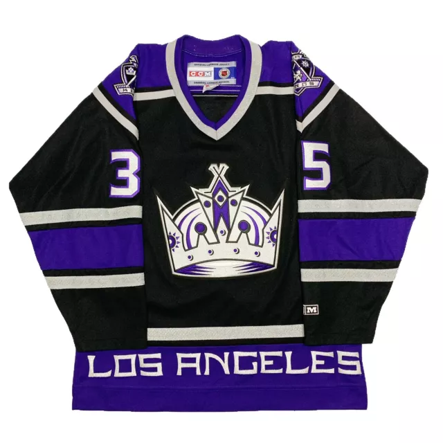 ADIDAS NHL Los Angeles Kings Authentic Alternate Grey Hockey Jersey Mens 52  L