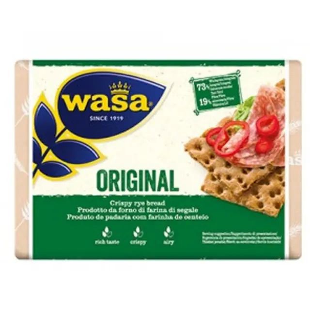 Crackers Wasa Original Farina Segale Ricchi Di Fibre 275 Gr Cracker Integrale