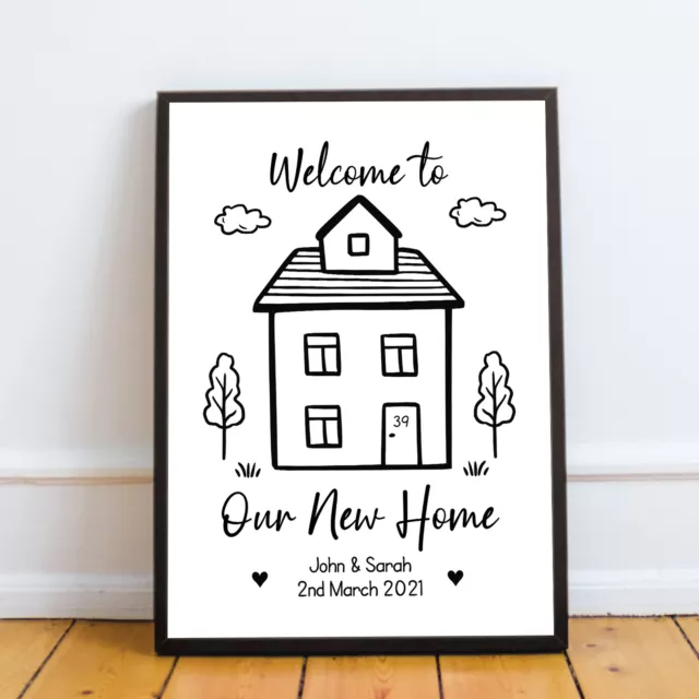 PERSONALISED House Warming Print New Home Gift First Home Our First Home Gift