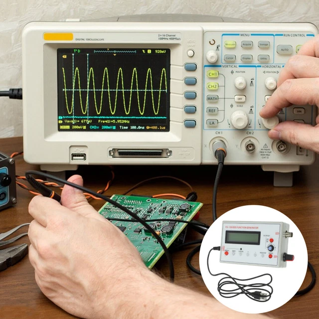DDS Function Signal Generator Sine/ Sweep Frequency Meter 1Hz-500kHz