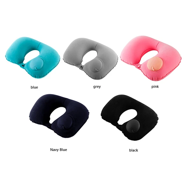 U Shaped Neck Pillow Support Inflatable Travel Pillow for Car Auto Train Plane U 2