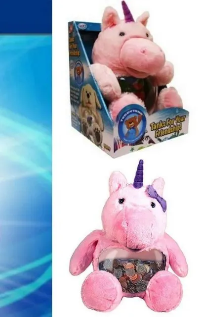 Teddy MAGICAL UNICORN Fish Tank or to Hold Toys- Coins (As seen on TV) 2