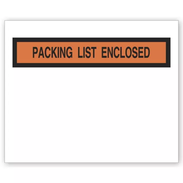 1000 Packing List Enclosed Panel Face Envelopes 4.5 x 6 Shipping Envelope Pouch 3