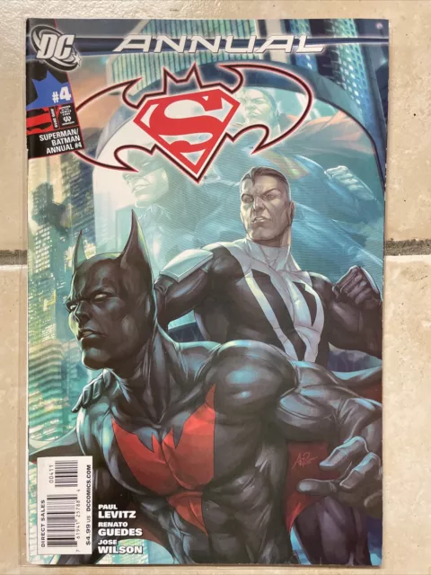 Superman Batman Annual 4 1St Appearance Batman Beyond In Dcu Artgerm Cover 2010