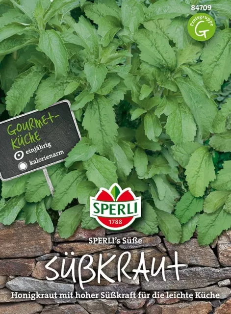 Süßkraut -  STEVIA  -  Honigkraut  MHD. 01.2024 süsser als Zucker .   Samen