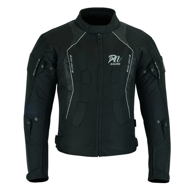 Neu Herren schwarz Motorrad Textiljacke wasserdicht Cordura Motorrad CE Rüstungen