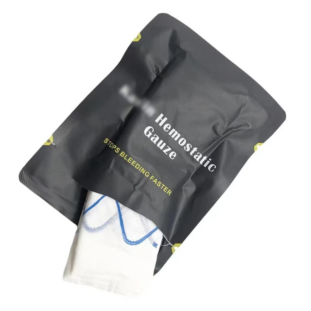 Hemostatic Kaolin Gauze Combat Emergency For Tactical Military First Aid Kit