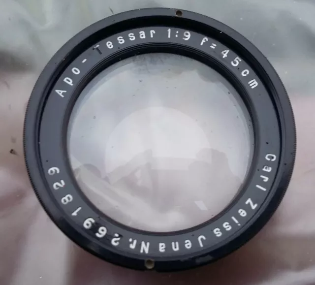 Apo Tessar 1:9 f=45 cm Carl Zeiss Jena vintage lens TOP rarity