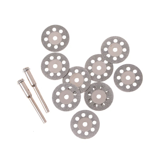 10 pz disco ruota di rettifica metallo taglio diamantato 20 mm per trapano utensile rotante -j >^