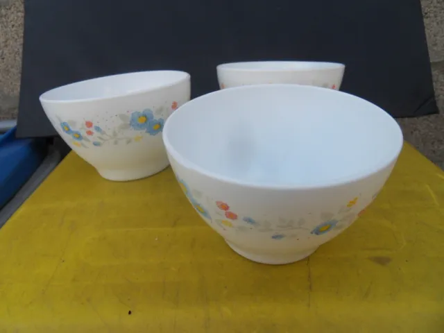 3 Vintage bowl  ancien bol en opaline Narmonia du style Arcopal deco design 70's