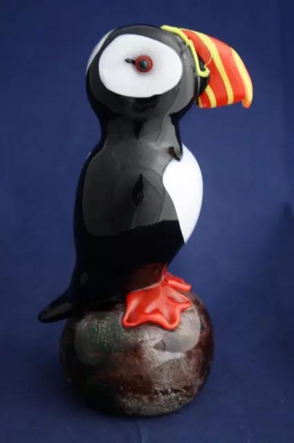 Langham Glass Hand-Made Crystal Puffin - Brand New / Boxed