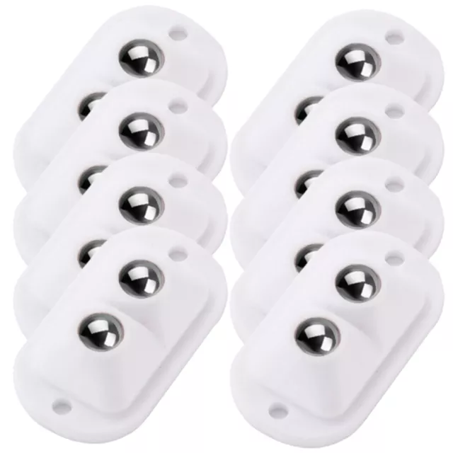 8 Pcs Hole Free Universal Wheel Plastic Mini Caster Wheels Appliances Furniture