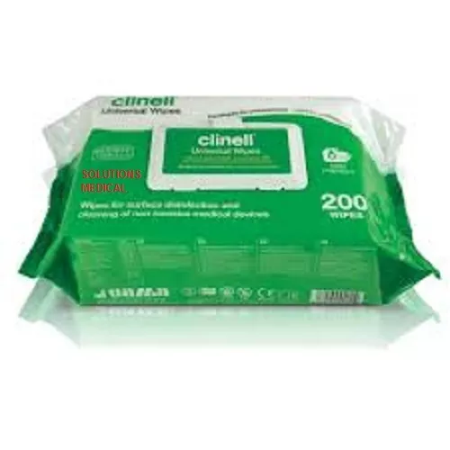 Clinell Universal Sanitising Wipes (Pack Of 200) All Surfaces & Safe On Hands. 3