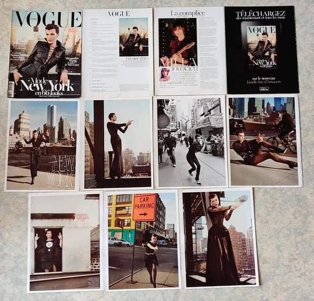 🎄 MILLA JOVOVICH 🎄 lot de presse clippings pack collection magazines