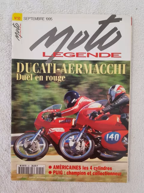 Moto Legende N°50 9/1995 Ducati Aermacchi Puig Gold Wing Yamaha 125 Trail Scott