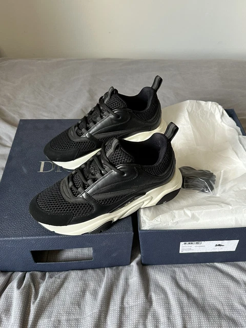 DIOR B22 BLACK White Trainers Size 40 UK RRP £980 100