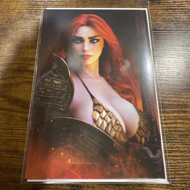 Invincible Red Sonja #4 * Nm+ * Kirill Repin Virgin Variant Dynamite Ltd 500 🔥