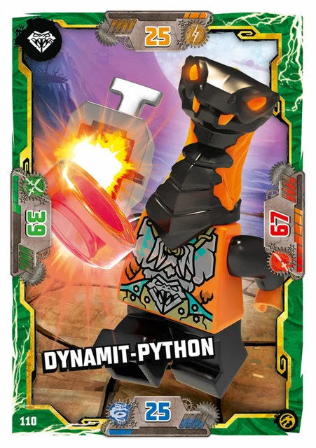 LEGO NINJAGO SERIE 7 Nr.110 - Dynamit-Python - Schurken Karte EUR 1,00 ...