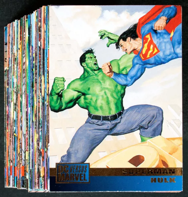 Fleer / Skybox - Dc Versus Marvel Comics Complete Base Card Set 1-100