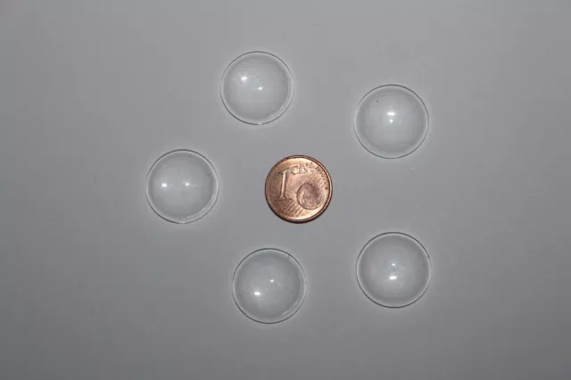 Lot de cabochon en verre transparent 18mm de diamètre quantité au choix :