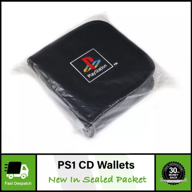 Portafoglio supporto CD disco gioco soft carry ufficiale Sony PS1 PS2 | Nuovo in confezione
