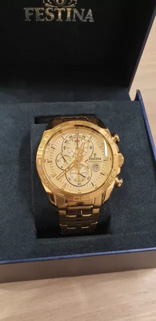FESTINA IFMOS10 OROLOGIO da polso orologio cronografo calendario uomo in scatola scomparto top E5 EUR 99 00 PicClick IT