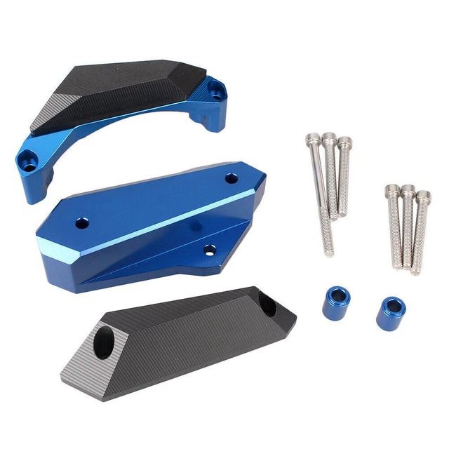 Protezione Telaio Paramotore Slider Fit Yamaha YZF R3 R25 2015 2016 2017 Blu pol