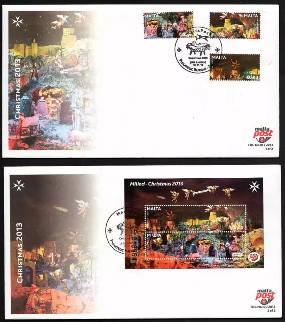 Malta 2013 Christmas FDC First Day Cover - Unaddressed