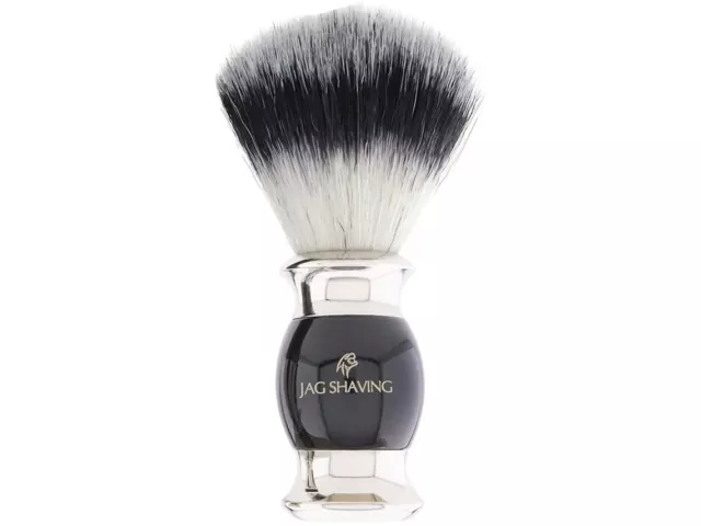 Men's Shaving Brush, Silver Tip Synthetic Brush, Black, High Quality