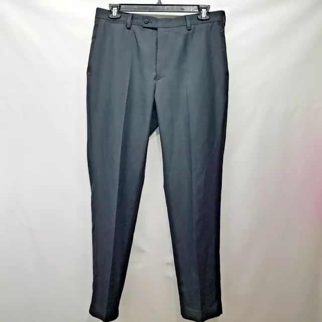 Vintage Louis Raphael Tailored Dress Pants 36x32 Men's Black Hook