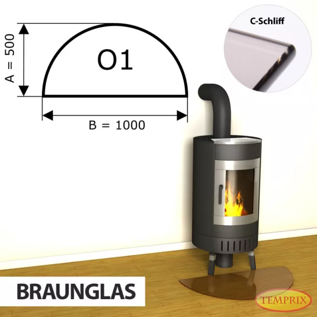 Estufa Placa de Fondo Cristal Protección Chispas Plancha Horno Braun Del Suelo -