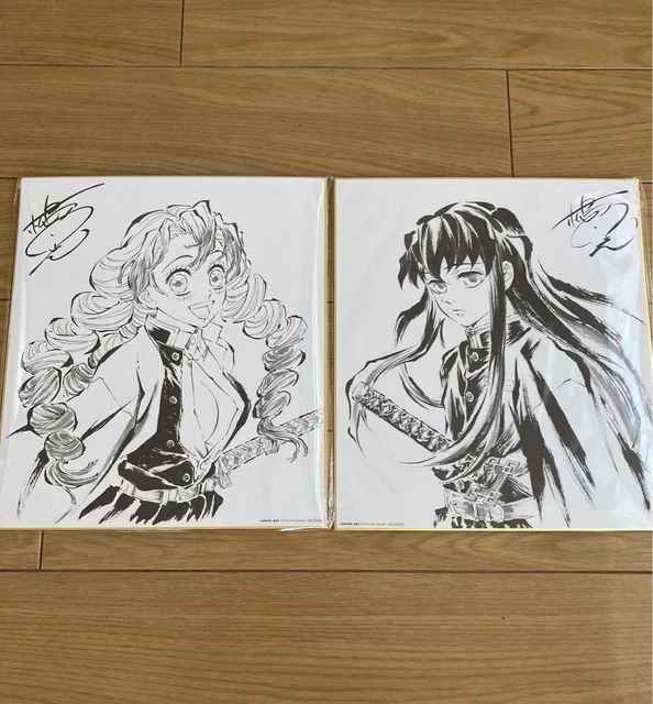 DEMON SLAYER MITSURI Kanroji Muichiro Tokito Autograph Shikishi Art ...