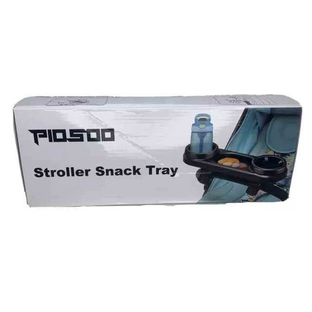 Universal Stroller Tray Insulated Sippy Cup Holder Snack Compartment