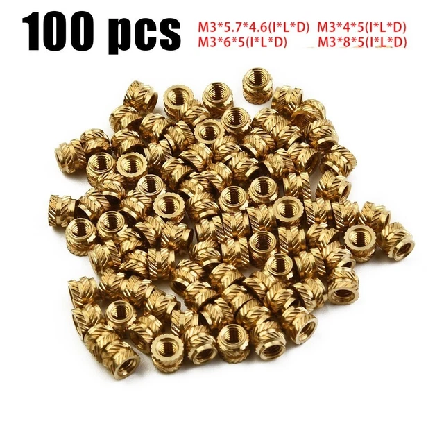 Threaded Insert Copper Nuts Self-clinching Nut Threaded Insert Tuba Knurled Nut