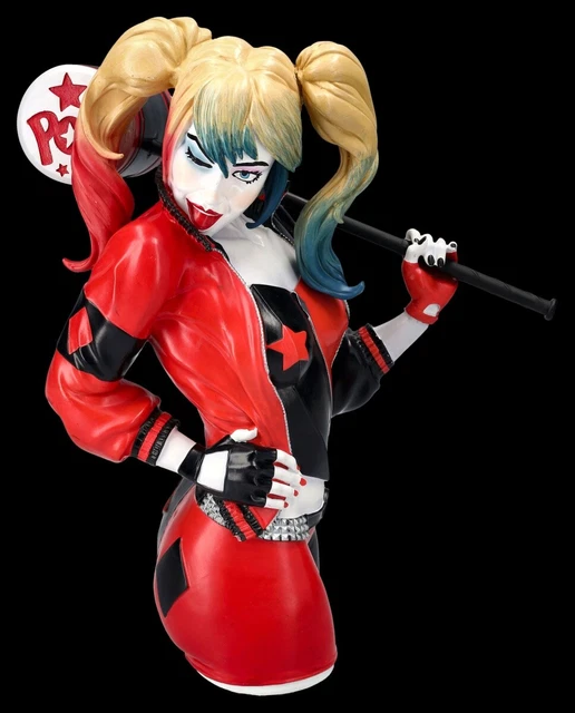 Buste De Collection Harley Quinn – Résine Peinte à La Main (Licence DC Comics)